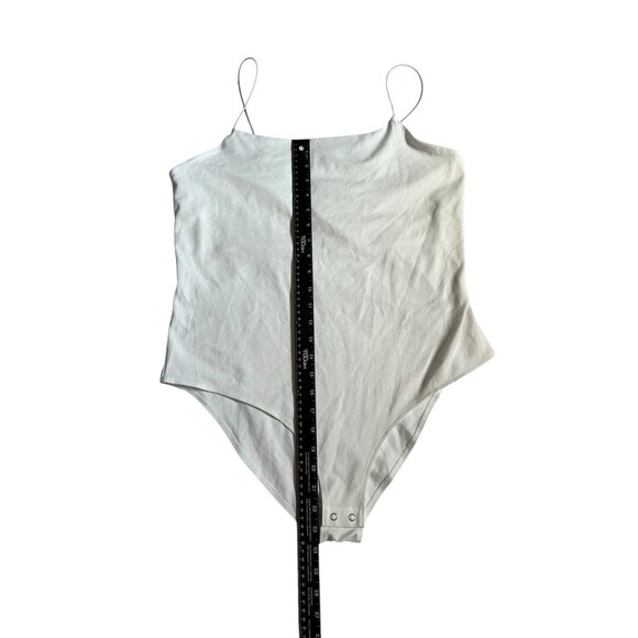 Wild Fable White Spaghetti Strap Bodysuit Women's Size XXL NWOT - Picture 4 of 7